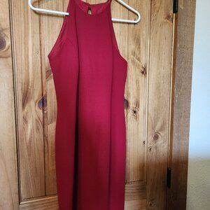Red Halter Cockail Dress by Laundry by Shelli Segal, Size 12